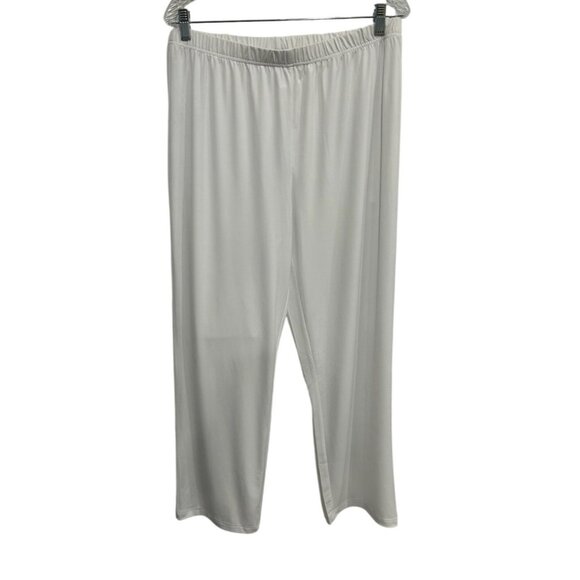 Drapers & Damons Petites White Pull-On Capri Pants PL Polyester Spandex Blend - Picture 1 of 8